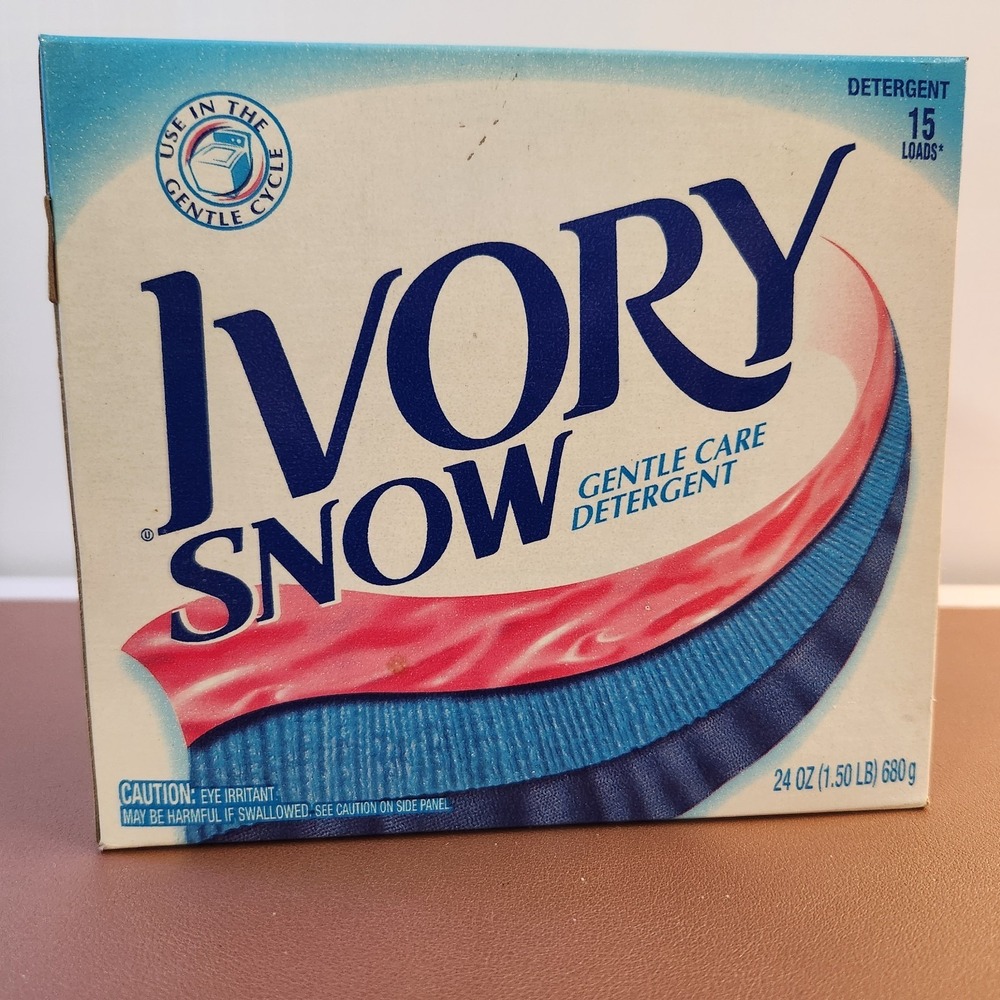 Ivory Snow Gentle Care Laundry Detergent Powder 24 OZ 15 Loads *Discontinued HTF